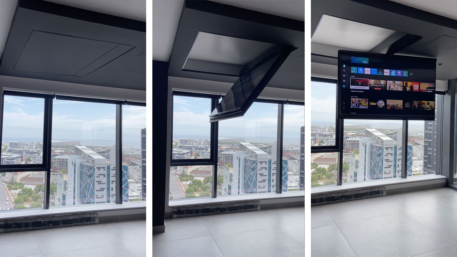 Read more about the article Ceiling TV Lift with 180° Rotation: Maximise Viewing with a Smart Hidden System